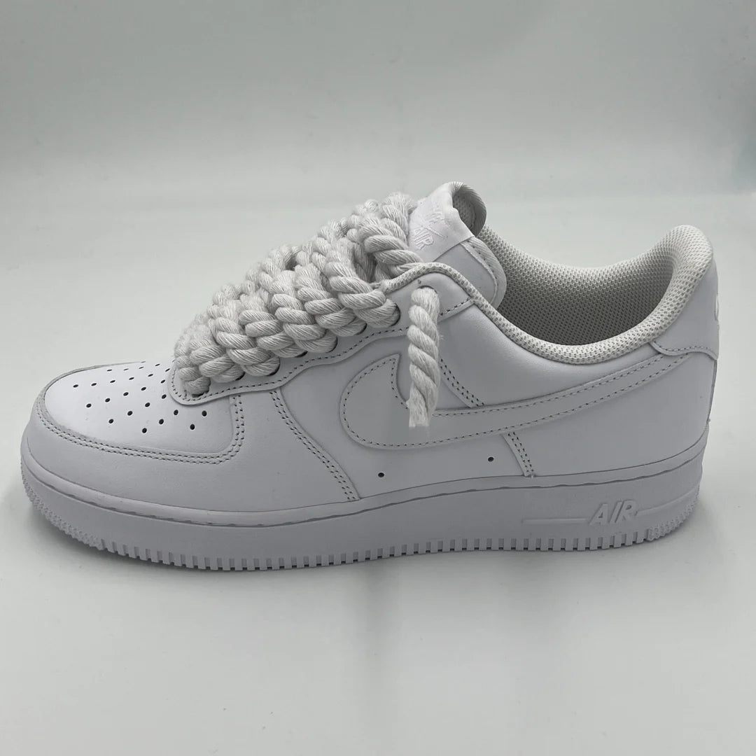 White Airforce 1 rope laces