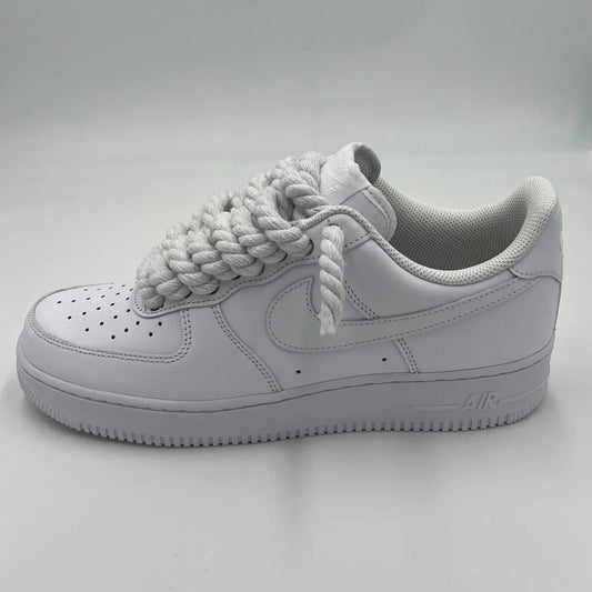 White Airforce 1 rope laces