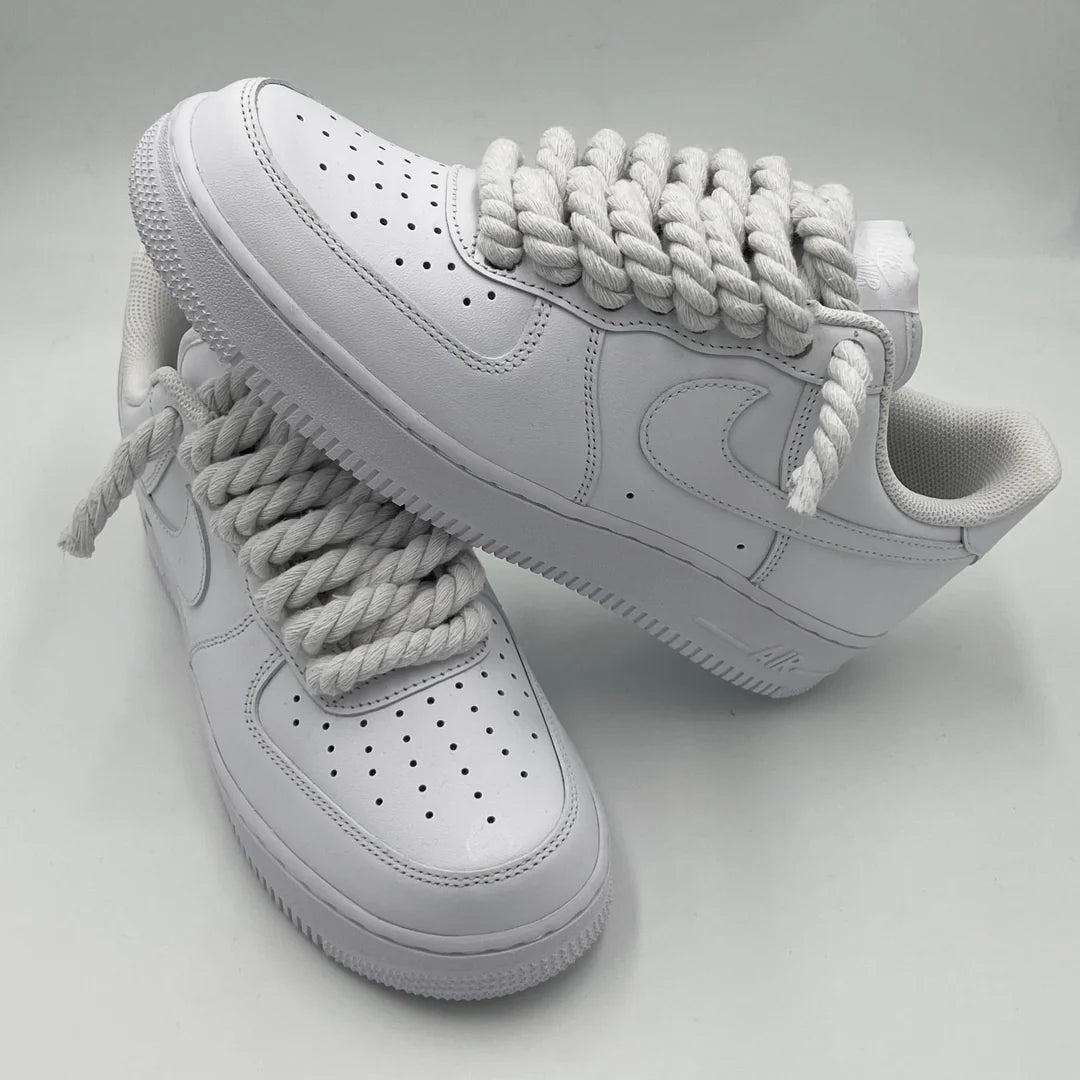 White Airforce 1 rope laces