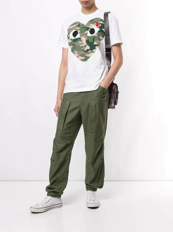 Comme Des Garçons Camo Logo T-shirt