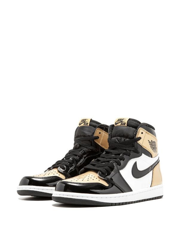 Jordan 1 High Patent Gold Toe