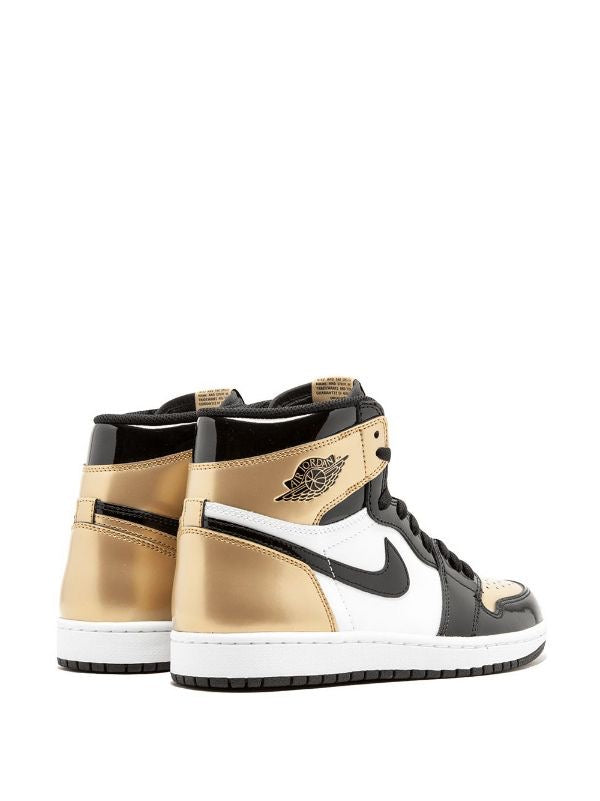 Jordan 1 High Patent Gold Toe